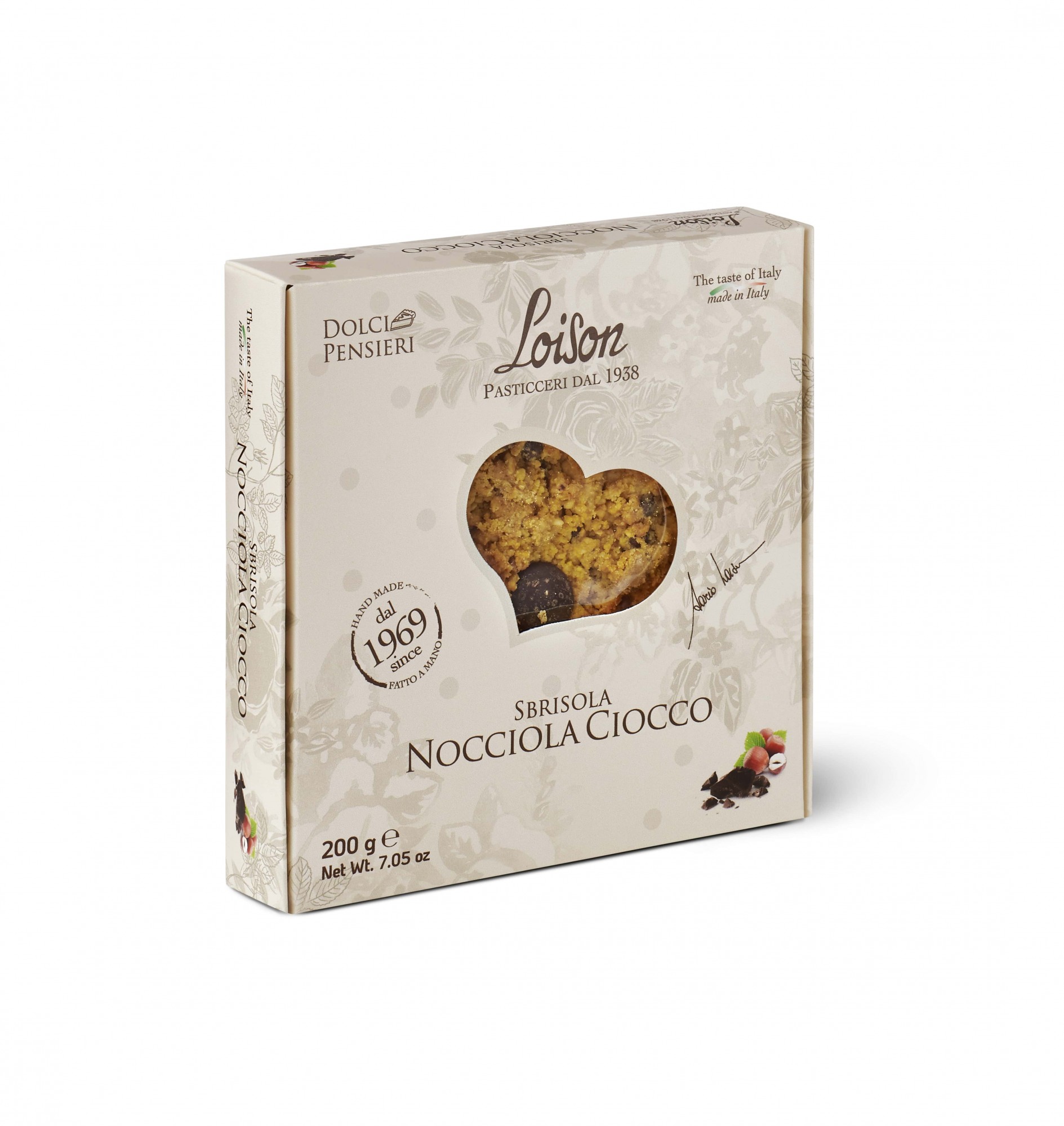 Loison Shop Sbrisola avec chocolat et noisettes &quot;Piemonte&quot; IGP 200 gr