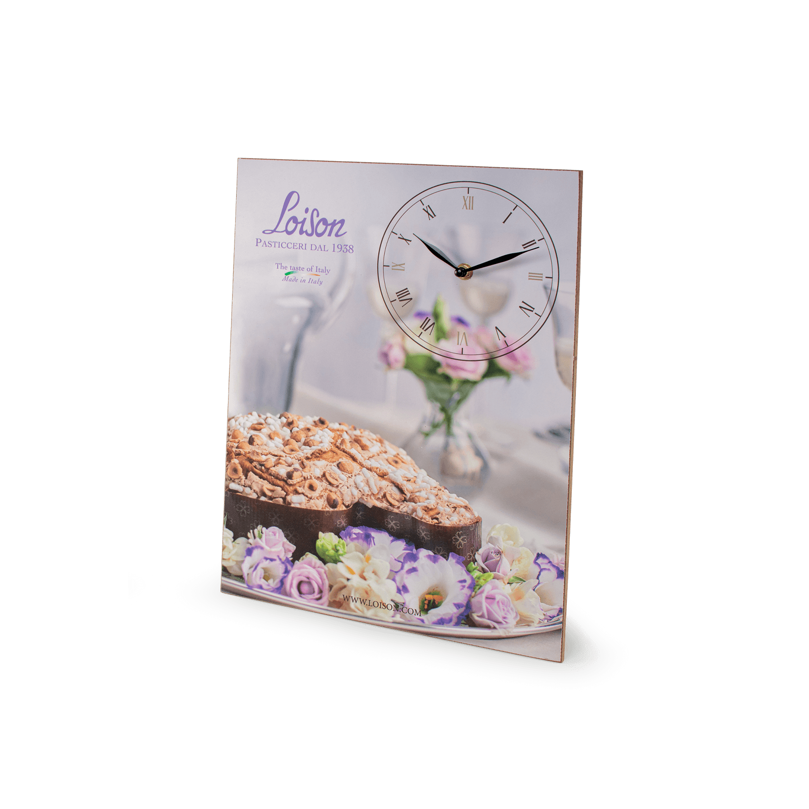 Mascagni Orologio Da Parete Pendolo In Legno Viola - Design Oscillante 12x66 Cm